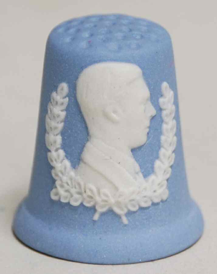 Kings & Queens of England Thimble Collection George Vi - No Box by Wedgwood-1