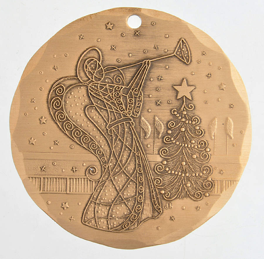 Annual Bronze Ornaments Our Messenger - Boxed by Wendell August-1