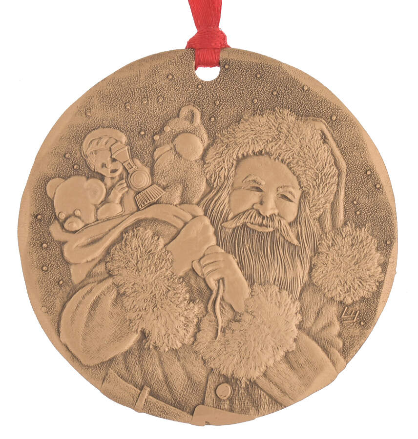Annual Bronze Ornaments A Visit From St. Nicholas  - No Box by Wendell August-1