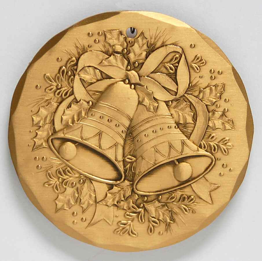 Annual Bronze Ornaments Christmas Bells - Boxed by Wendell August-1