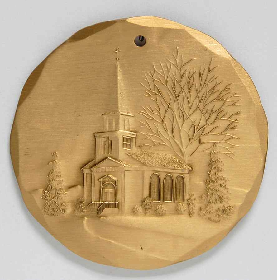 Annual Bronze Ornaments Church - Boxed by Wendell August-1