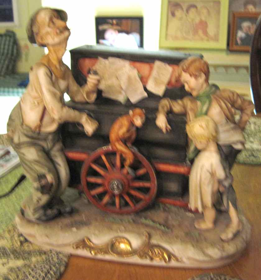Works of Art Italy Figurines Musical Street Vendor - No Box by Works of Art Italy-1
