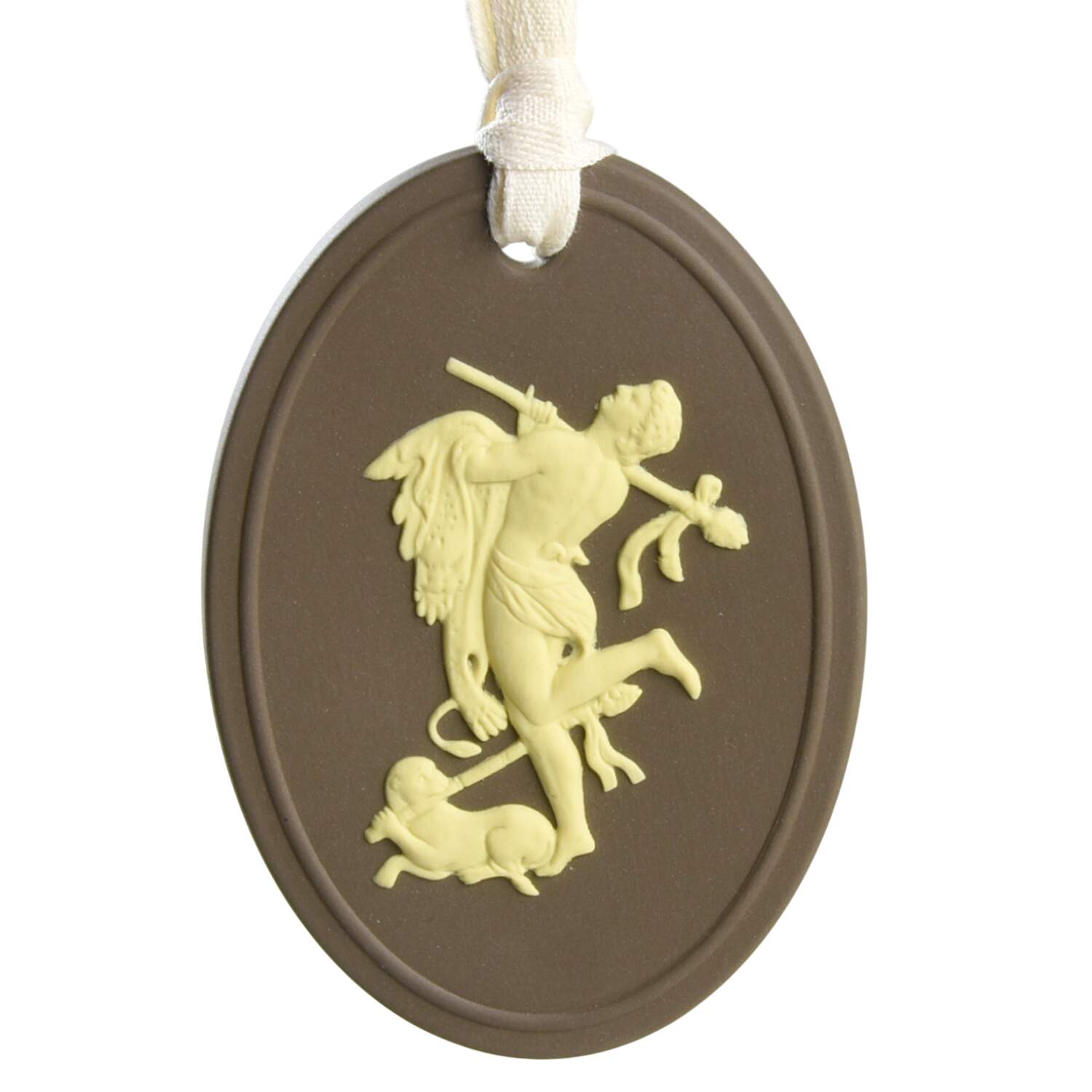 Jasperware Cameo Ornament Ornament Vigour - No Box by Wedgwood-1