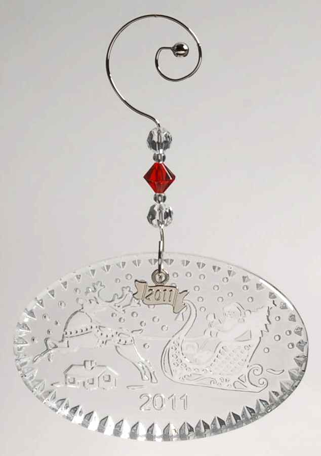 Twas the Night Before Christmas #2 Santa In Sleigh - Boxed by Waterford Crystal-1