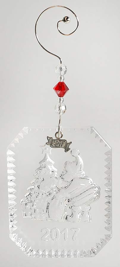 Twas the Night Before Christmas #2 Santa With Christmas Tree And Bag Of Toy - Boxed by Waterford Crystal-1