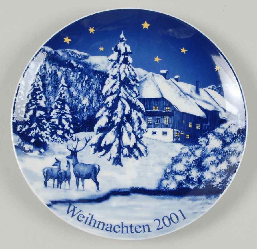 Wunsiedel Christmas Plate Silent Night-Stille Nacht - Boxed by Wunsiedel-Not a Mfr, See "RXH"-1