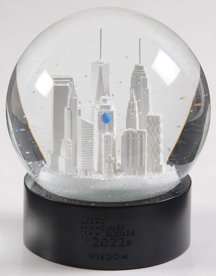 Times Square Snowglobe Gift Of Wisdom - With Box by Waterford Crystal-1