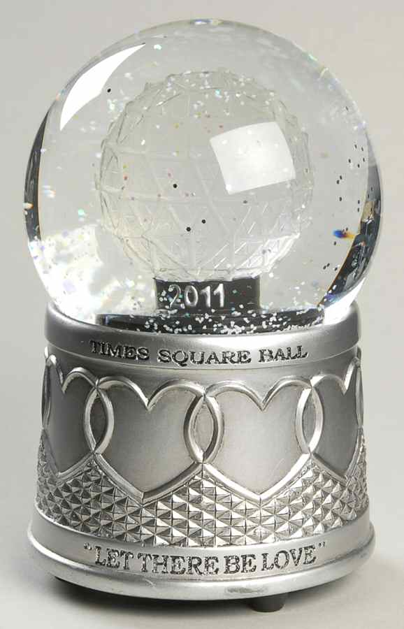 Times Square Snowglobe Let There Be Love - No Box by Waterford Crystal-1