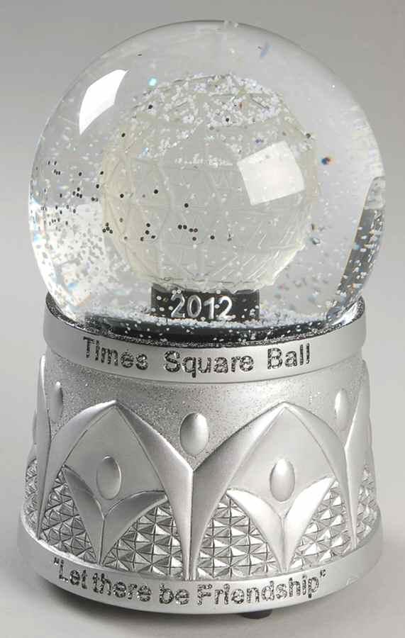 Times Square Snowglobe Let There Be Friendship - Boxed by Waterford Crystal-1