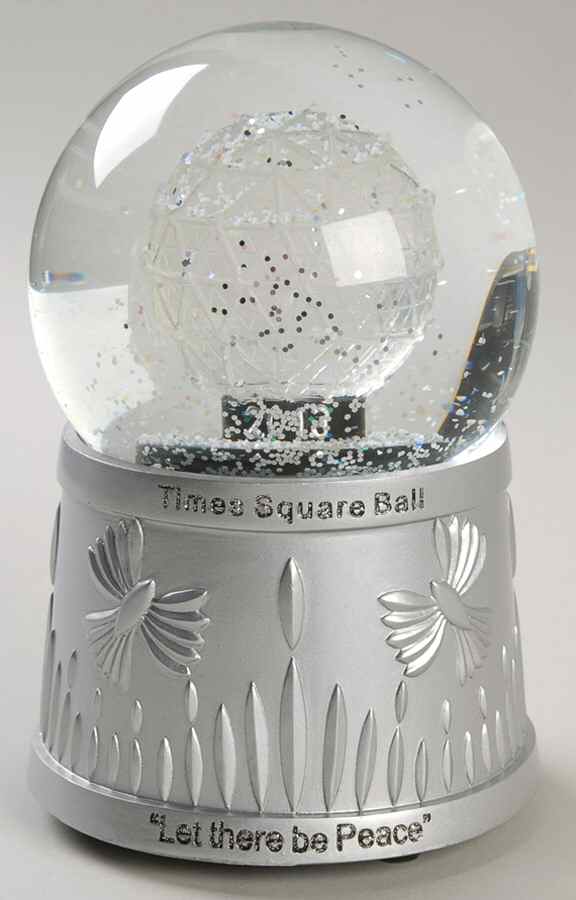 Times Square Snowglobe Let There Be Peace - Boxed by Waterford Crystal-1