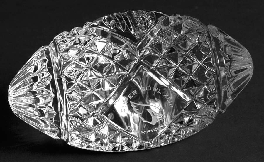 Super Bowl Championships Xliii-Arizona Cardinals Misprint - No Box 43c by Waterford Crystal-1