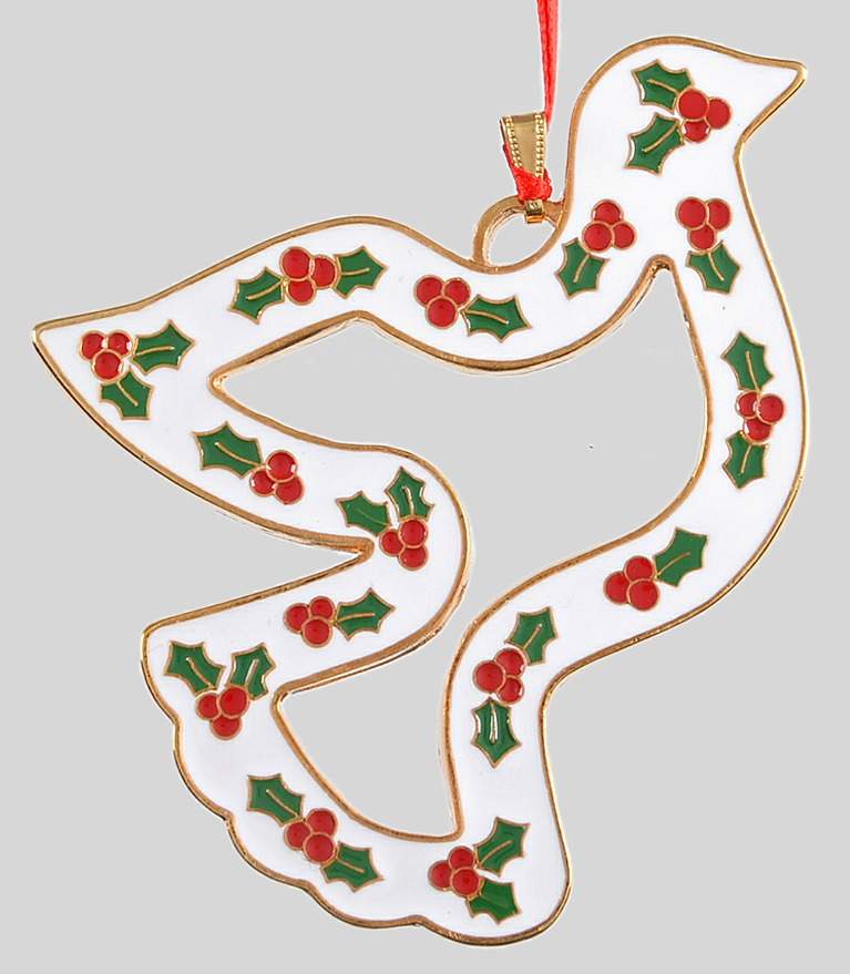 Wonders of Christmas 2019 Dove With Holly - Boxed by Wallace Silver-1