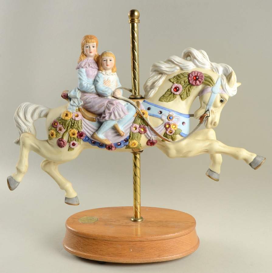Willitts Giftware American Carousel-Two Girls On Horse - Boxed by Willitts Galleries-1