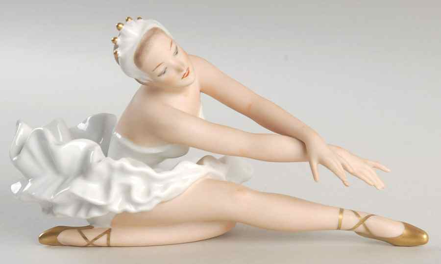 Wallendorf Figurines Ballerina-Swan Lake #2 - No Box by Wallendorf Porcelain-1