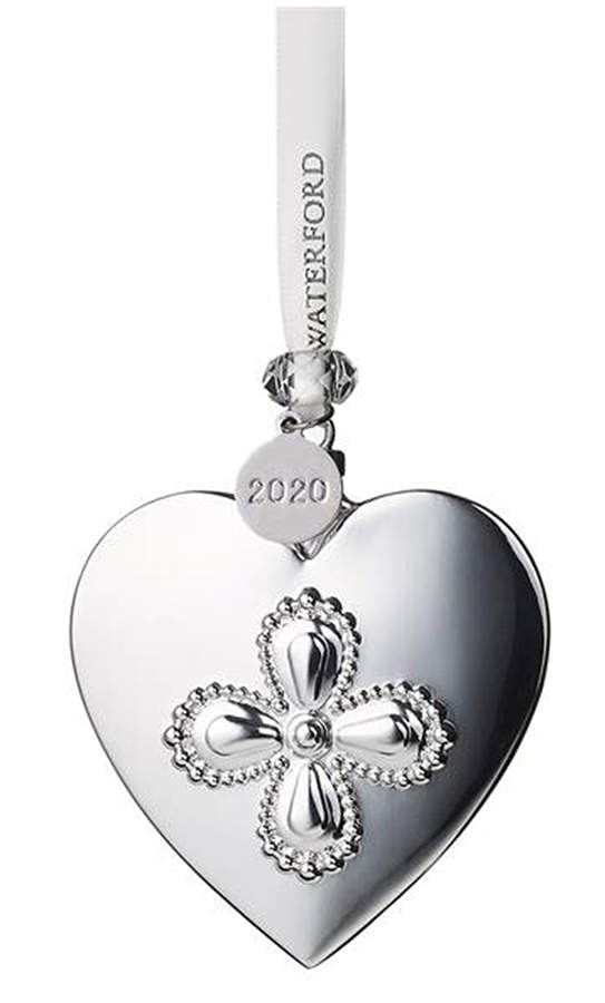 Silver Christmas Ornaments Heart - Boxed by Waterford-1