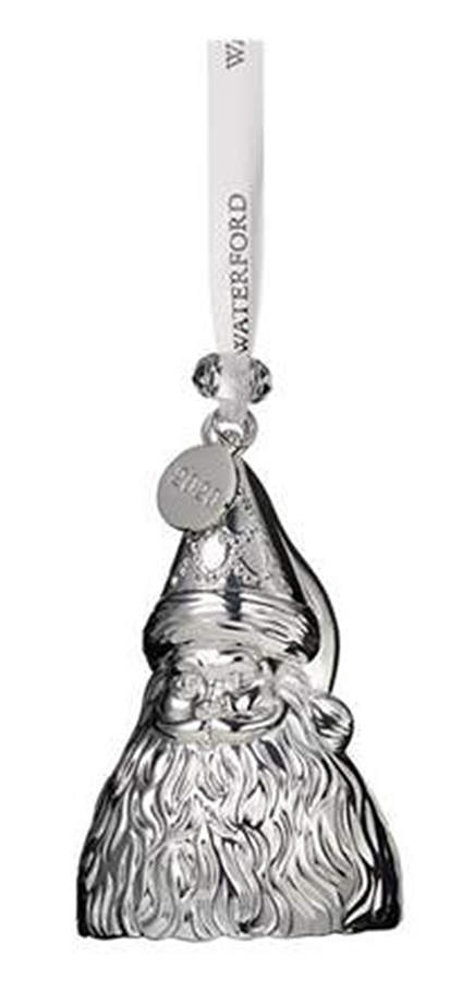 Silver Christmas Ornaments Father Christmas - Boxed by Waterford-1