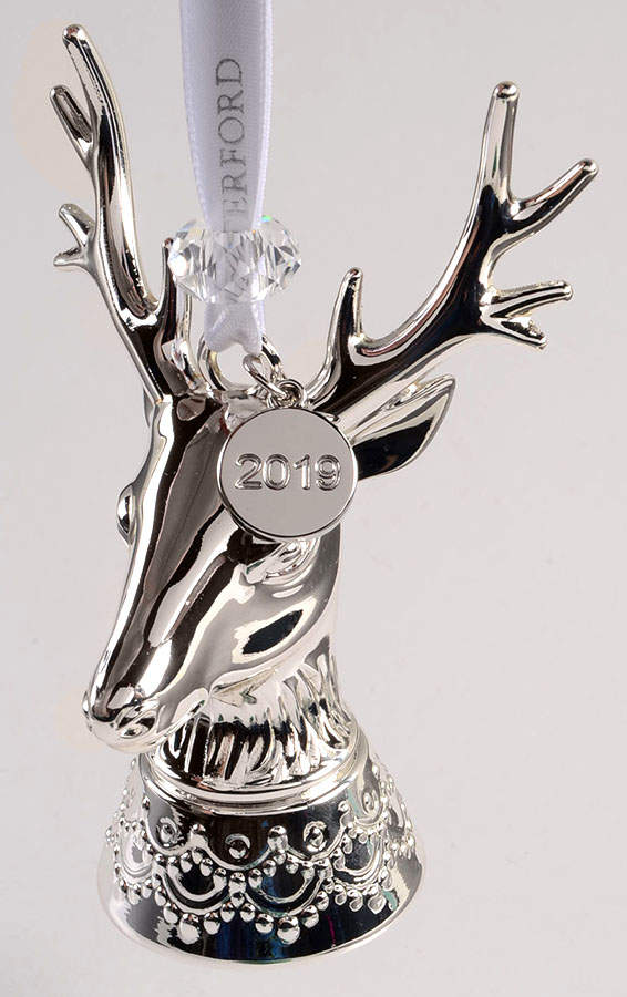 Silver Christmas Ornaments Stag - No Box by Waterford-1