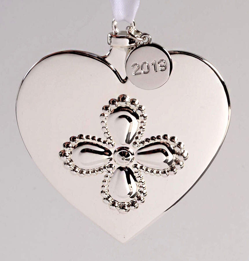 Silver Christmas Ornaments Heart - No Box by Waterford-1