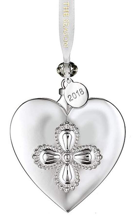 Silver Christmas Ornaments Heart  - No Box by Waterford-1