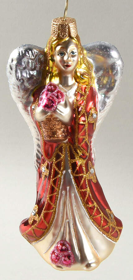 Marquis Blown Glass Ornaments Joyous Angel - Boxed by Waterford Crystal-1