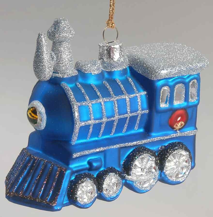 Marquis Blown Glass Ornaments Train Engine - Boxed by Waterford Crystal-1