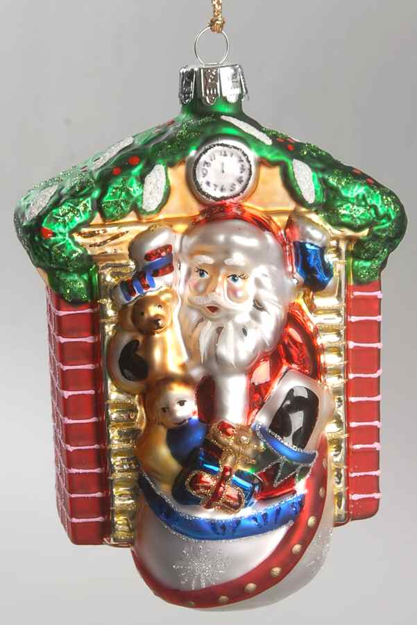 Marquis Blown Glass Ornaments Fireside Santa - No Box by Waterford Crystal-1