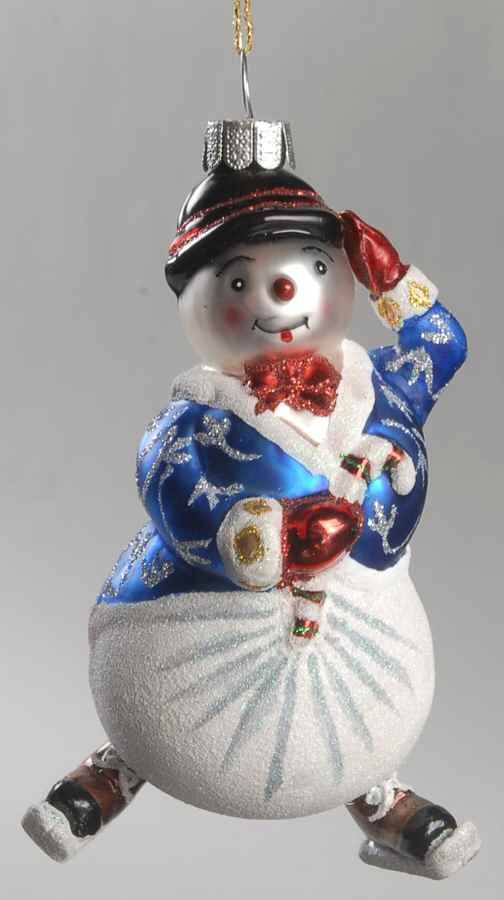 Marquis Blown Glass Ornaments Snow Boy Skater - No Box by Waterford Crystal-1