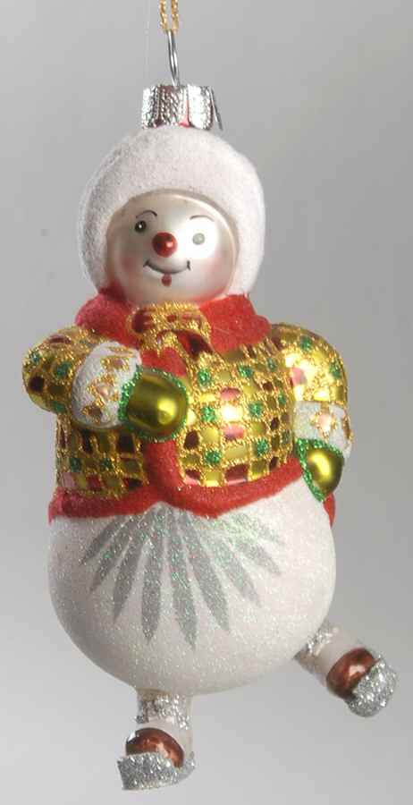 Marquis Blown Glass Ornaments Snow Girl Skater - No Box by Waterford Crystal-1