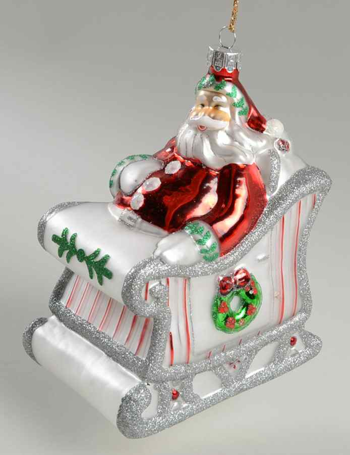 Marquis Blown Glass Ornaments Santa Delivering Gifts - No Box by Waterford Crystal-1