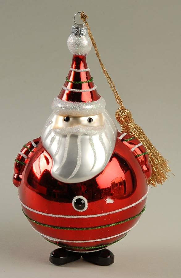 Marquis Blown Glass Ornaments Jolly Old St. Nick - No Box by Waterford Crystal-1