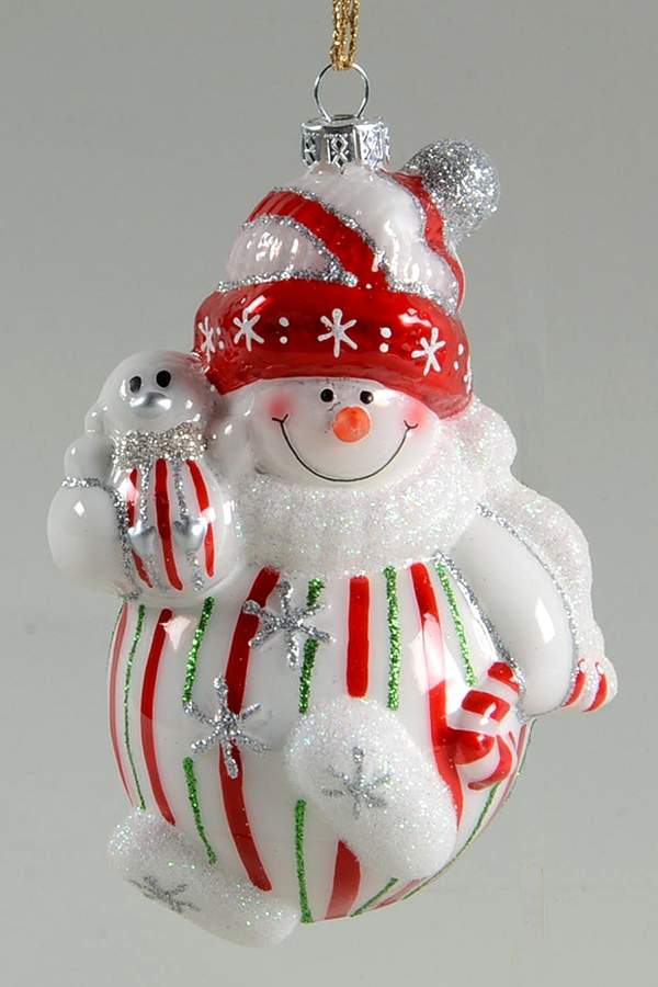 Marquis Blown Glass Ornaments Spirited Snowman - Boxed by Waterford Crystal-1