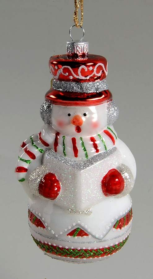 Marquis Blown Glass Ornaments Snowman Caroling - No Box by Waterford Crystal-1