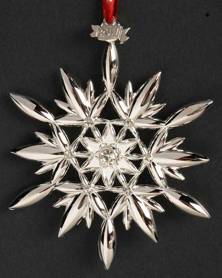 Silver Snowflake Ornaments 2011 Snowflake - No Box by Waterford-1