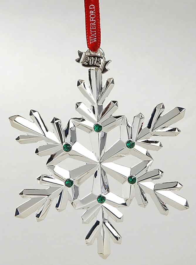 Silver Snowflake Ornaments 2012 Snowflake - No Box by Waterford-1