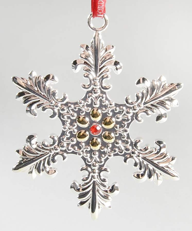 Silver Snowflake Ornaments 2015 Snowflake - No Box by Waterford-1