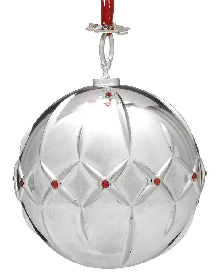 Lismore Ornaments (Silverplate) 2011 Lismore Ball - Boxed by Waterford-1