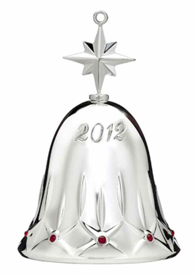 Lismore Ornaments (Silverplate) 2012 Lismore Bell - Boxed by Waterford-1
