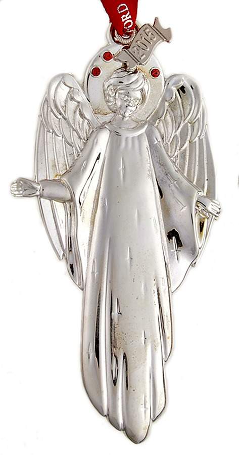 Angel Ornaments (Silverplate) Angel Open Arms - Boxed by Waterford-1