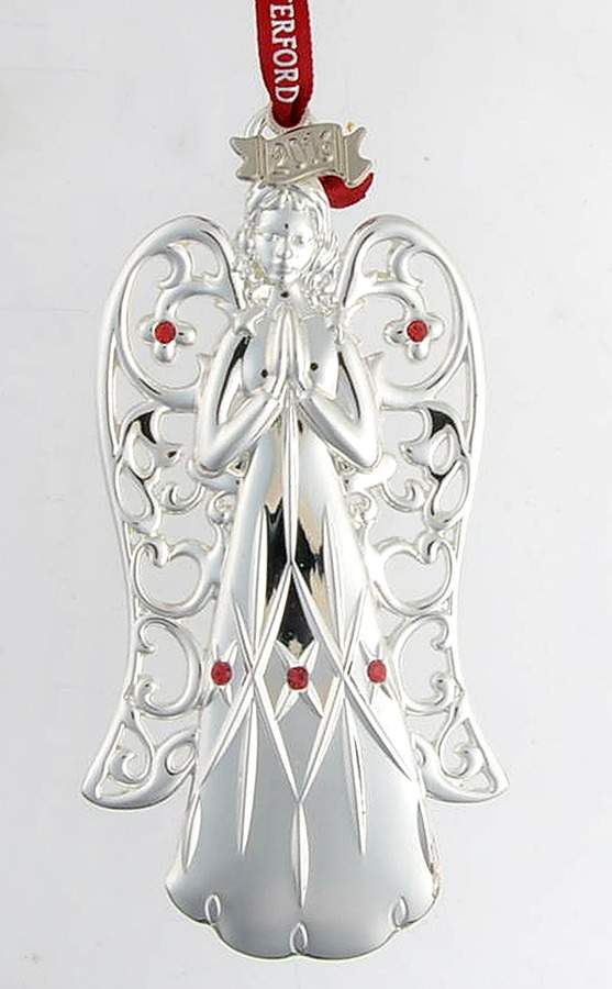 Angel Ornaments (Silverplate) Angel Praying - Boxed by Waterford-1