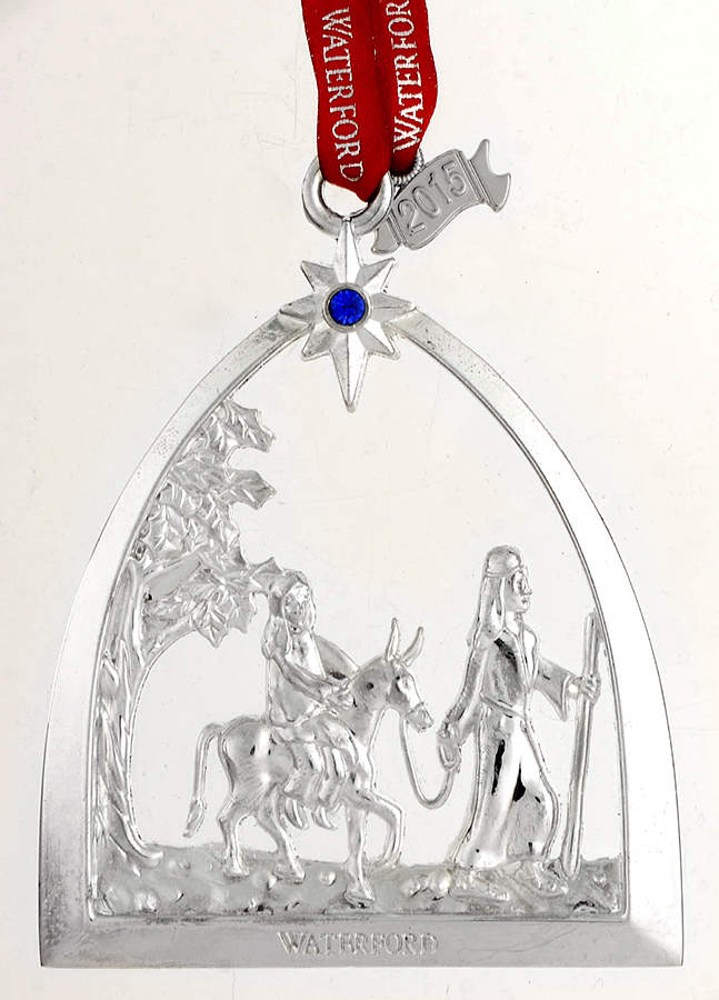 Nativity Ornaments (Silverplate) Passage To Bethlehem - Boxed by Waterford-1