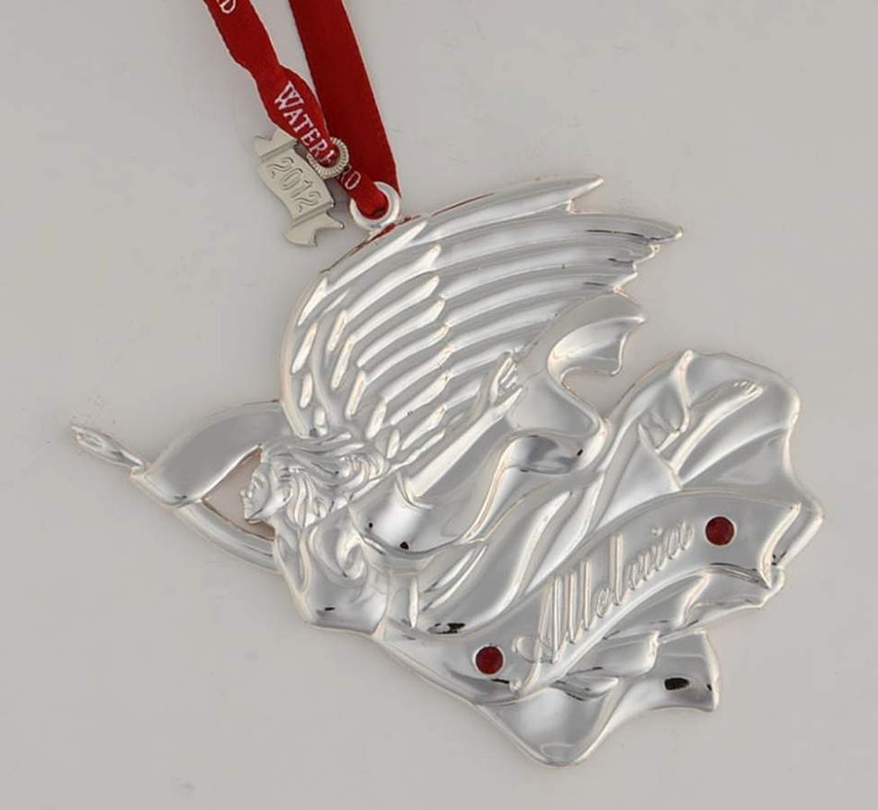 Nativity Ornaments (Silverplate) Alleluia Nativity Angel - Boxed by Waterford-1