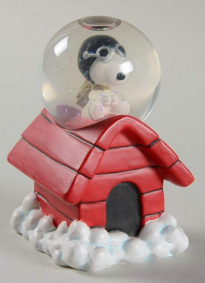 Peanuts Collection Snoopy Flying Ace-Snowglobe - No Box by Westland Giftware-1