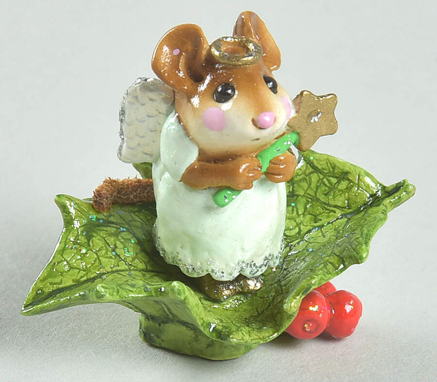 Christmas Little Holly Angel - No Box by Wee Forest Folk-1