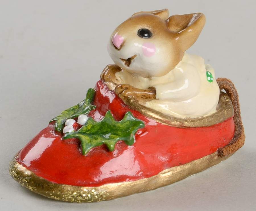 Christmas Chris-Mouse Slipper - Boxed by Wee Forest Folk-1
