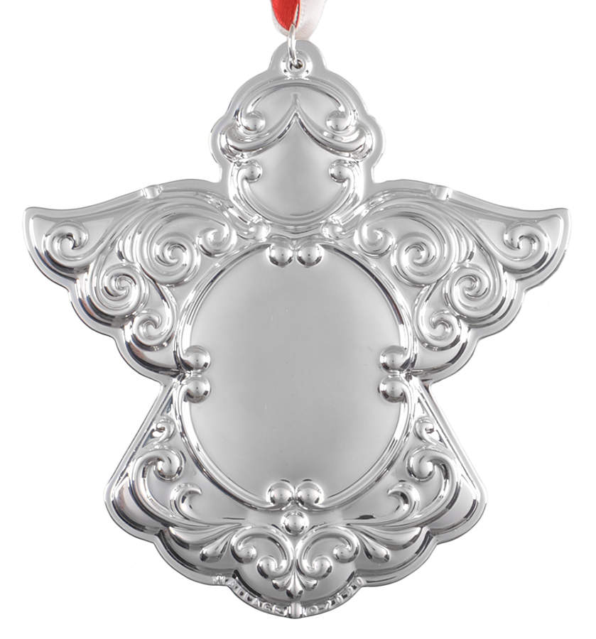 Annual Engravable Ornament 2020 Angel - Boxed by Wallace Silver-1
