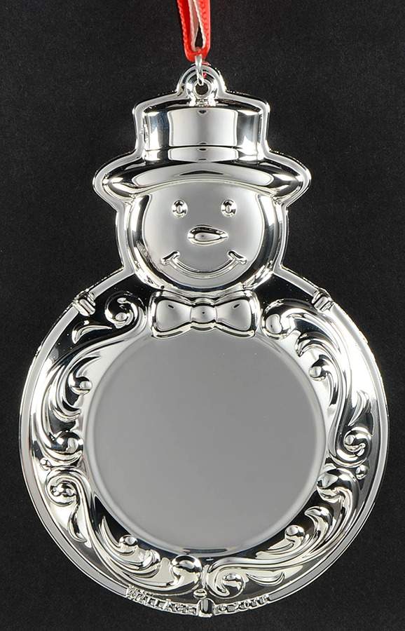 Annual Engravable Ornament 2018 Snowman - Boxed by Wallace Silver-1