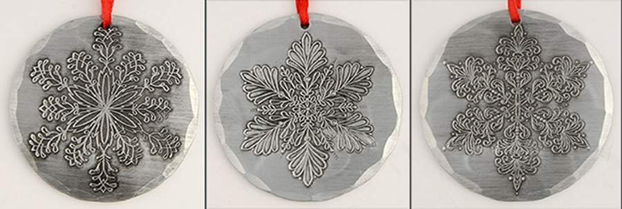 Wendell August Ornaments Snowflakes - Set Of 3 - Boxed by Wendell August-1
