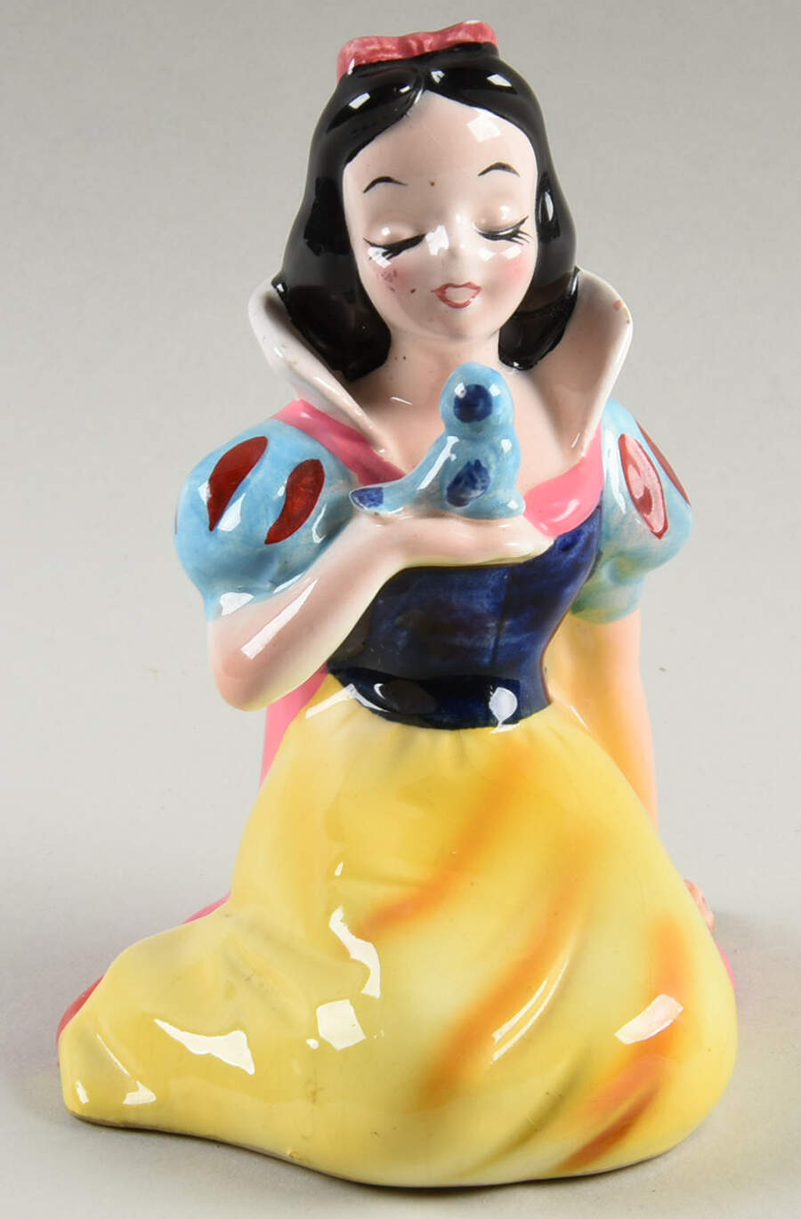 Walt Disney Productions Figurines Snow White Sitting With Bird - No Box by Walt Disney Productions-1