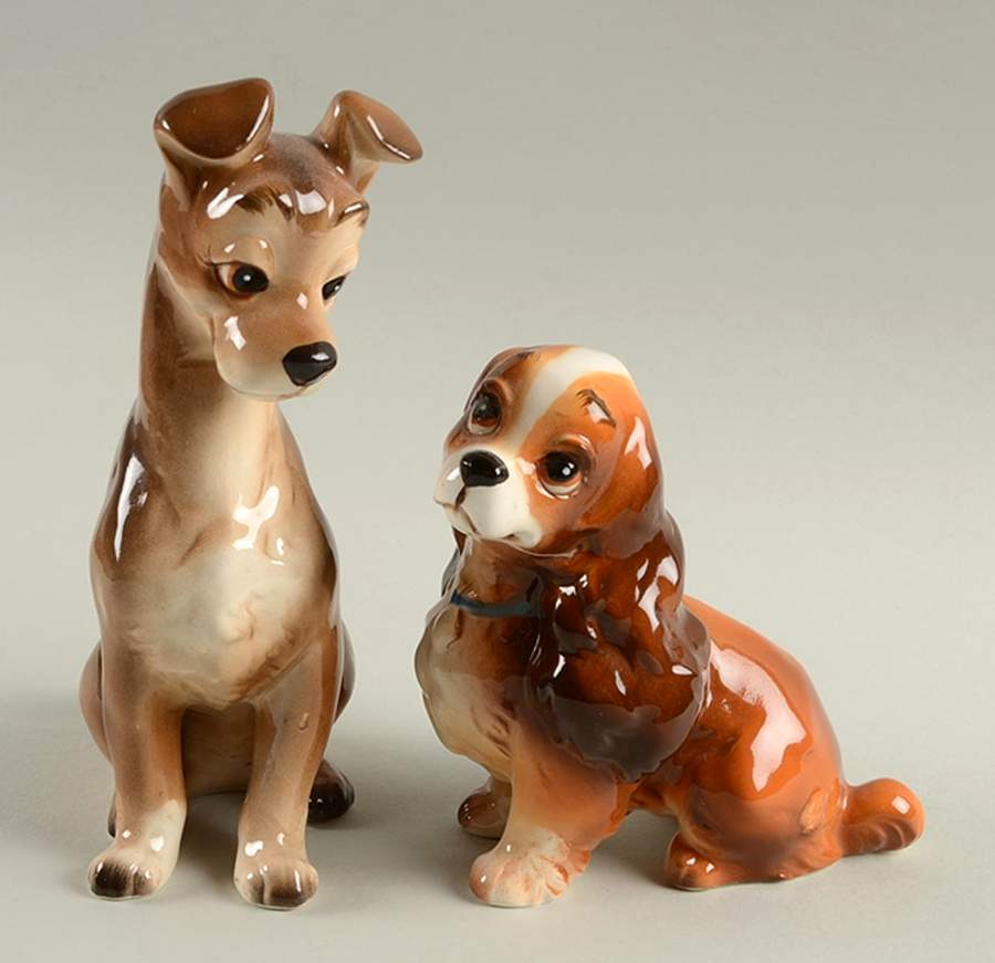 Walt Disney Productions Figurines Lady & The Tramp - No Box by Walt Disney Productions-1