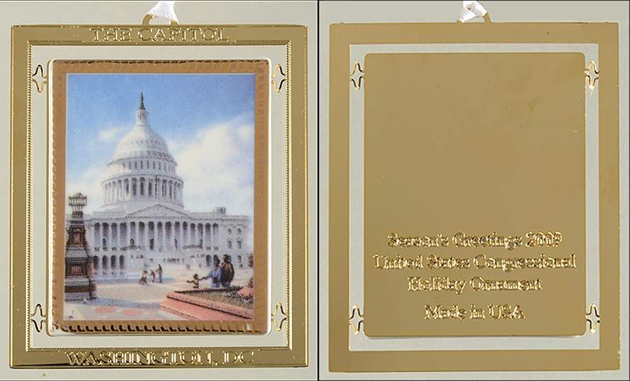 Congressional Holiday Ornaments The Capitol Washington, Dc - Boxed by White House Historical Association-1